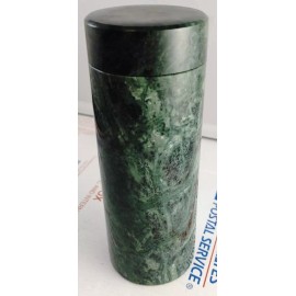 Natural Jade Crystal Jadeite Water Bottle Drinking Cup Stone Gemstone With Lid