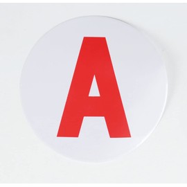 TBC MOTO Runder Sticker für Fahranfänger in Frankreich, Aufschrift „A“