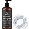 M3 Naturals Anti Cellulite Massage Roller with Grip-Friendly Design &