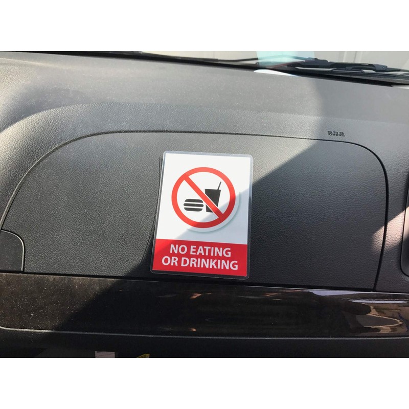 AS PRO (Set of 2) No Eating or Drinking Reminder