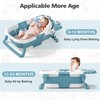Collapsible Baby Bathtub for Newborns with Thermometer and Soft Floating