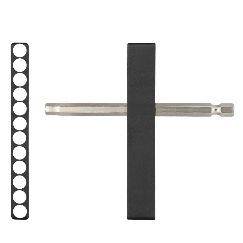 Toolcool 10pcs 12 Holes Hex Shank Screwdriver Bit Holder Plastic
