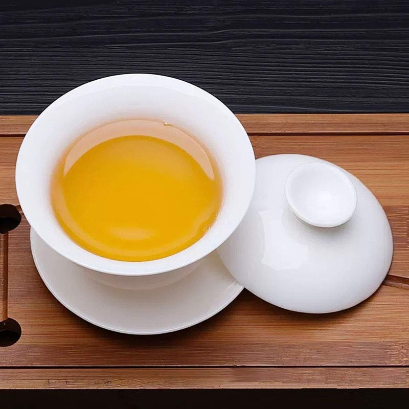 Gaiwan 100ml Cup White Porcelain Teacup Chinese Gongfu Tea Set