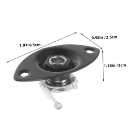 Kisangel 1 Set Durable Guitar Jack Plates for Electric Guitar and Bass Smooth Non Burr Surface for Professional Performance Plated