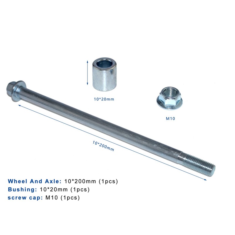 Minho 10mm 200mm Rear Axle with Bushing 20mm Fit for