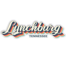 Lynchburg Tennessee Souvenir 4-Inch Vinyl Decal Sticker 3D Design 4-Inch|Sticker