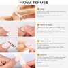 Envolturas para uñas, tiras de esmalte de uñas sin rayos