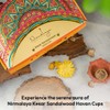 Nirmalaya Premium Luxury Kesar Sandalwood Natural Havan Cups | Bamboo