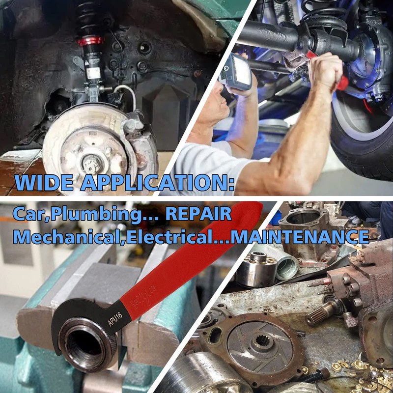 SYJINHUASY 6 Pieces Universal Coilover Adjustment Spanner Wrench Set, Adjustable