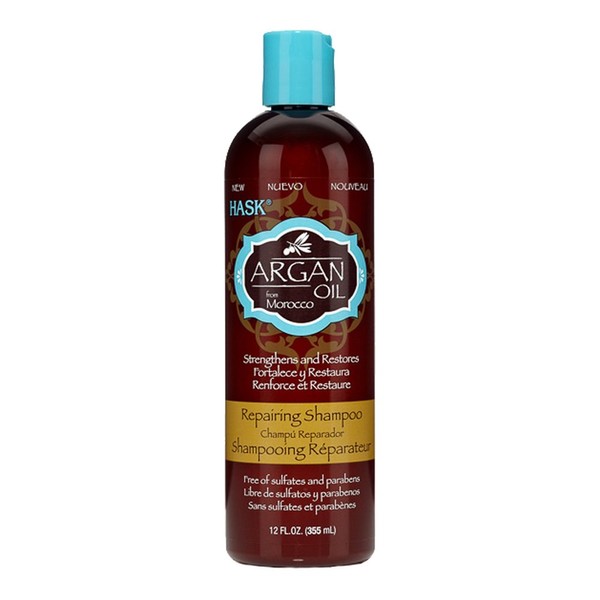 Hask Shampoo Argan Oil Repairing 12 Ounce (354ml) (6 Pack)
