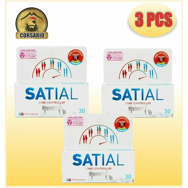SATIAL FOOD CARB CONTROLLER WITH SOY PROTEIN & WHITE BEAN EXT - ( PACK X3 )