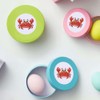 24 x 40mm Round 'Happy Crab' Stickers (SK00071928)