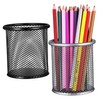 DOITOOL 1set Metal Mesh Pen Holder Desktop Storage Organizer for