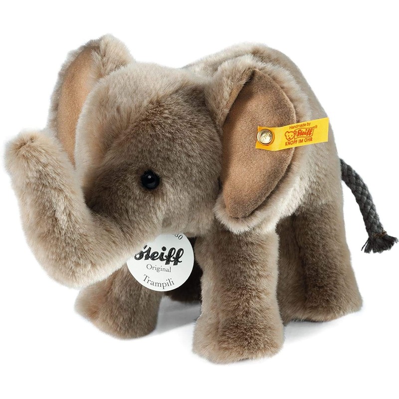 Steiff 64487 Trampili elephant, Grey, 18 cm