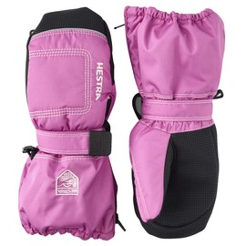 Hestra – Babyhandschuhe, Unisex, lang, mit Reißverschluss, Mädchen Herren, kirschrot, 5