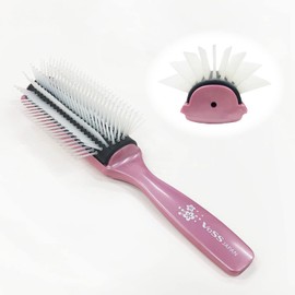 Vess Japan-made Professional Blow Brush made by commercial manufacturer, Hairdresser's 9 Rows C-15 (Sakura)