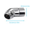 2 Pcs Shower Head Adapter, 135° Solid Brass Shower Elbow
