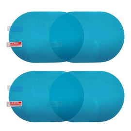 GAOLAOSY 4PCS Car Rear View Mirror Waterproof Films, Anti Fog Glare Side Rearview Mirror Sticker, Rainproof HD Clear Nano Coating Auto Mirrors Protective Film, Universal for SUV, Sedan, Truck