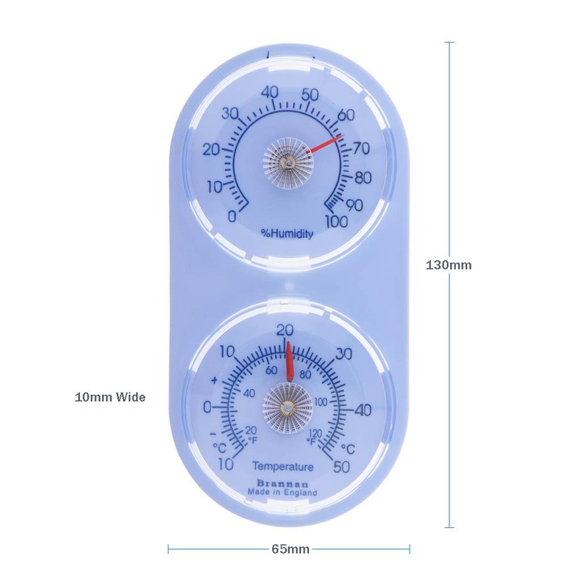 Twin Dial Thermometer Hygrometer To Measure Temperature and Humidity Levels