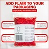 Shredded Crinkle ZigZag Kraft Paper, 200g, Red, for Gift Box