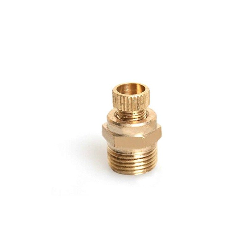 Vogueing Tool Drain Valve, 2pcs Compressor Drain Valve Brass Tone