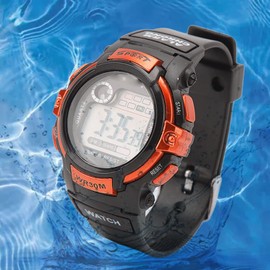 Tbest Digital Sports Watch, Electronic LCD Watch, Waterproof Wrist Watches, Luminous Men's Sports Watch for Outdoor Activities