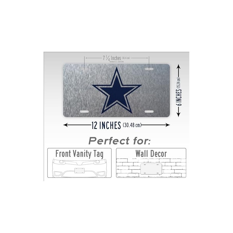 Lonestar Texas Star License Plate Dallas Texas TX Cowboy Auto
