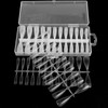 Fingooo Nail Tips, Ultra Thin, 240 Pieces, Long, Clear, Long