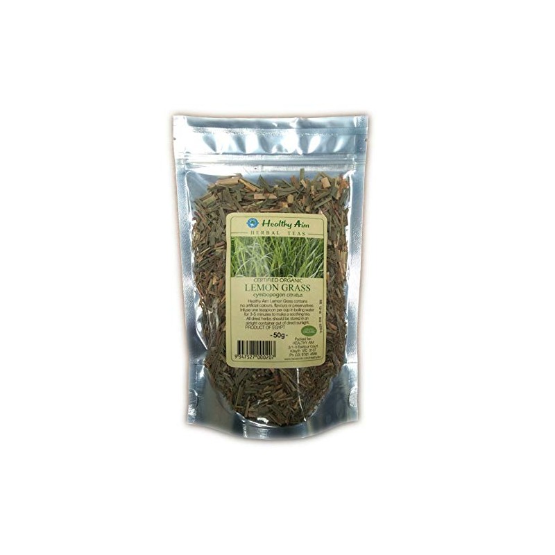 Certified Organic LEMON GRASS ~ 50g HERBAL TEA Premium ~