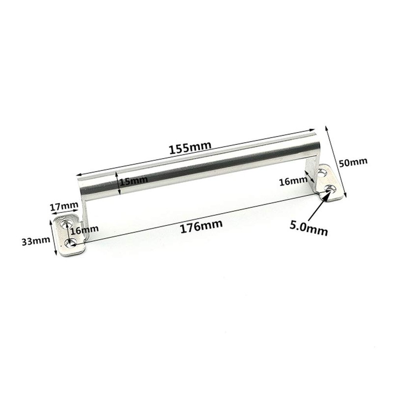 Surface Mounted Stainless Steel Handle, Simple and Modern Anti-Theft Door