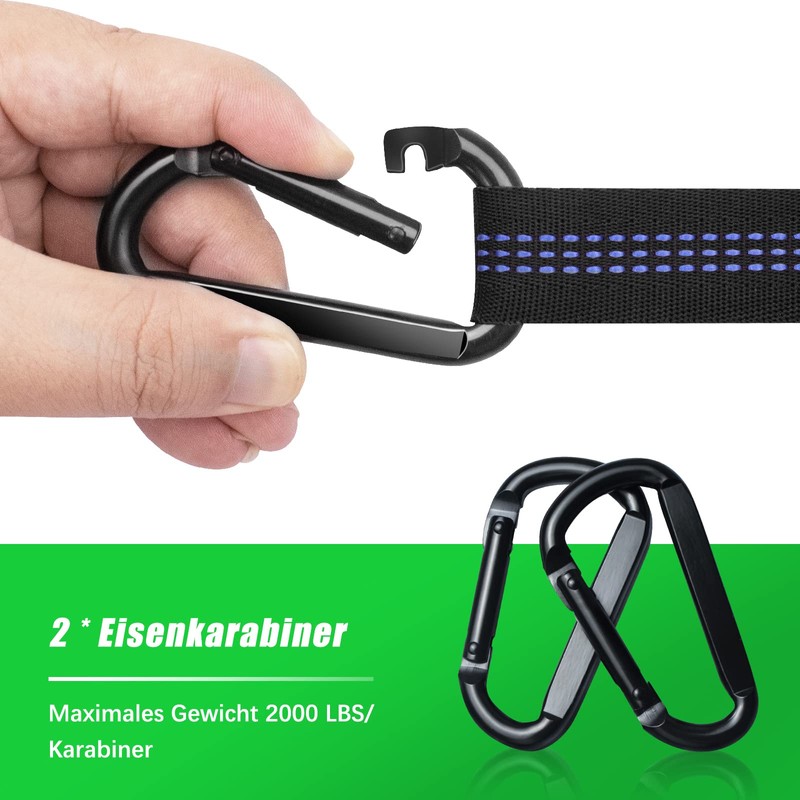 Hammock Straps - Camping Hammock Tree Straps Set, 20 Feet