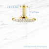 OFFO Shower Arm with Flange, Gold 3 Inches Ceiling Mount