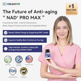 Suplemento NAD+ para hombres y mujeres con resveratrol y CoQ10 promueve la regeneración celular y el NAD+ antienvejecimiento fabricado en Estados Unid