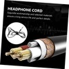 KICHOUSE Noise-Cancelling -c Headphone Cable Audio Wire for Headphones Professional