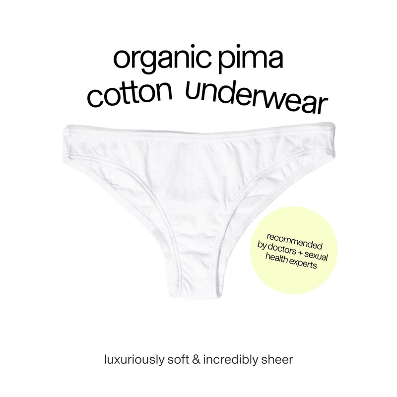 ODDO BODY 100% Organic Pima Cotton Underwear Tanga (Midnight, L)