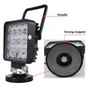 SKYWORLD 2pcs 48W Magnetic Base Bracket LED Work Light Bar