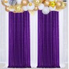 Purple Sequin Backdrop Curtains, 2 Panels Purple Sequin Backdrop, 2FTx8FT