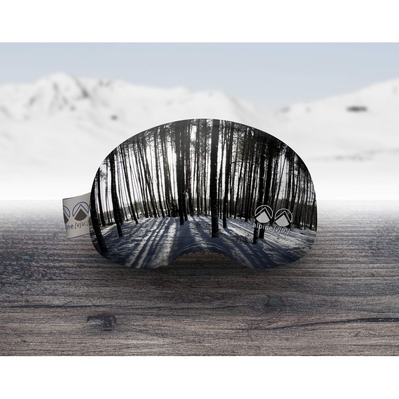 alpine [vju:] Ski Goggle Protection Cover Elastic Microfiber Unisex, black