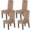 H.VERSAILTEX Velvet Dining Chair Covers Stretch Chair Covers for Dining