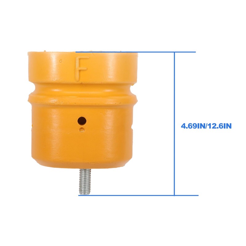 2Pcs Rear Leaf Spring Bump Stop Bumper with Stud for