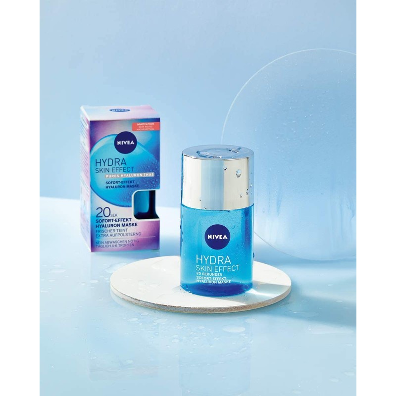 NIVEA Hydra Skin Effect 20 Seconds, Instant Effect Hyaluronic Mask,