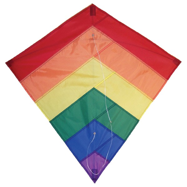 In the Breeze Rainbow Overlay Diamond Kite, 30-Inch