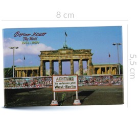 Set of 6 Berlin Fridge Magnets | 6 Pieces | Strong Hold | Photo Magnets 8 x 5.5 cm Each | Typical Souvenir