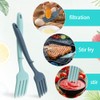 2Pack Silicone Cooking Forks, 11.6 Inch Nonstick Serving Forks for