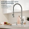 FORIOUS Touchless Kitchen Faucet with Soap Dispenser, Motion Sensor Activated