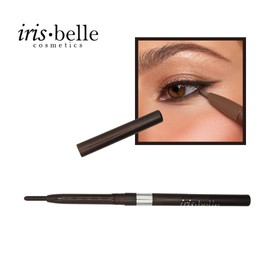 IRIS.BELLE 2 PCS MINERAL EYELINER MECHANICAL PENCIL WITH VITAMIN E. RICH PIGMENT WITH SOFT TOUCH (DARK BROWN)