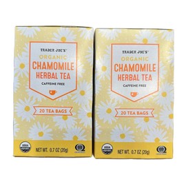 2 Boxes Trader Joe's No Caffeine Organic Chamomile Herbal Tea