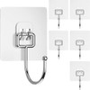 ESENTIA Wall Adhesive Hooks 5 Pack – Heavy Duty Stick-On