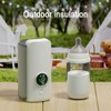 Portable Bottle Warmer for Travel,6000mAh Battery-Power,Instant Heating & Constant Warming,Portable