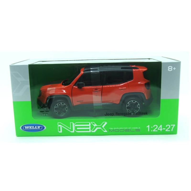 Welly Jeep Renegade Trailhawk 2017 orange, Modellauto 1:24